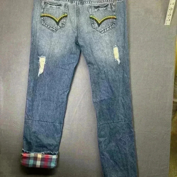Rue21 Blue Distressed Straight Leg Jeans - Picture 9 of 11